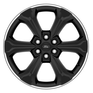 Ford F-150 Wheel Kit - Ford Racing - Gloss Black Finish, 22 in. x 9.5 in., Offset 44mm - Black w/Machined Face - `15-`23